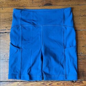 Lululemon Athletica Blue Bike Shorts